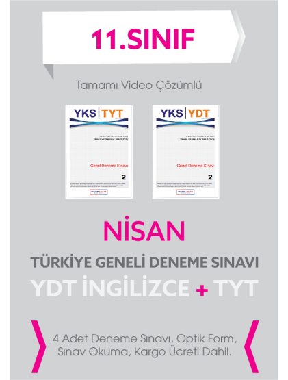 Türkiye Geneli Deneme Sınavı (TGS) - 11. Sınıf - Nisan Sınavları