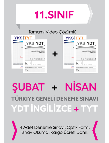 Türkiye Geneli Deneme Sınavı (TGS) - 11. Sınıf - Şubat/Nisan Sınavları